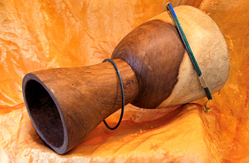 Djembé Art Bogolan Djembe Trommel Top, Cover, Cap, Fellschutz, Schoner