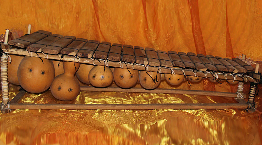 Pentatonisches Balafon von der Elfenbeinküste