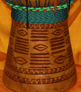 Djembe Trommel Schnitzerei Premiumklasse