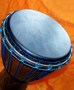 Djembé Art Djembe Trommel - Blue Chiwara - Trommel der Premiumklasse