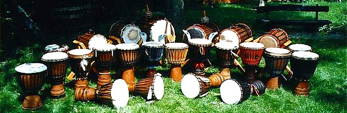 Hand-Carved Tweneboa Wood Djembe Drum from Ghana - Warm Star