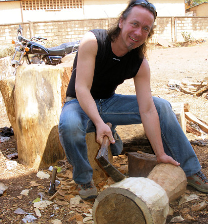 Djembe Carving and Shaping by Gavin Grosvenor 