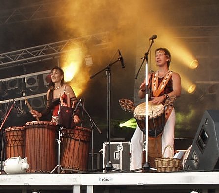 Djembe Art Trommeln, Martina & Gavin Grosvenor